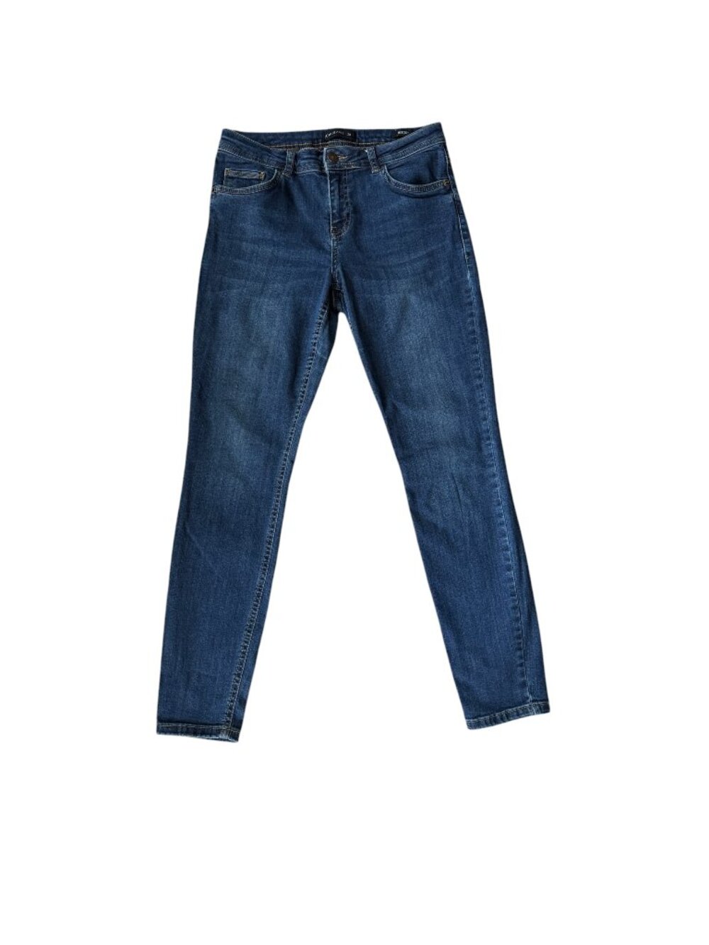 LC Waikiki Jeans mercury-dark slim fit button zip five pocket cropped size 28/6